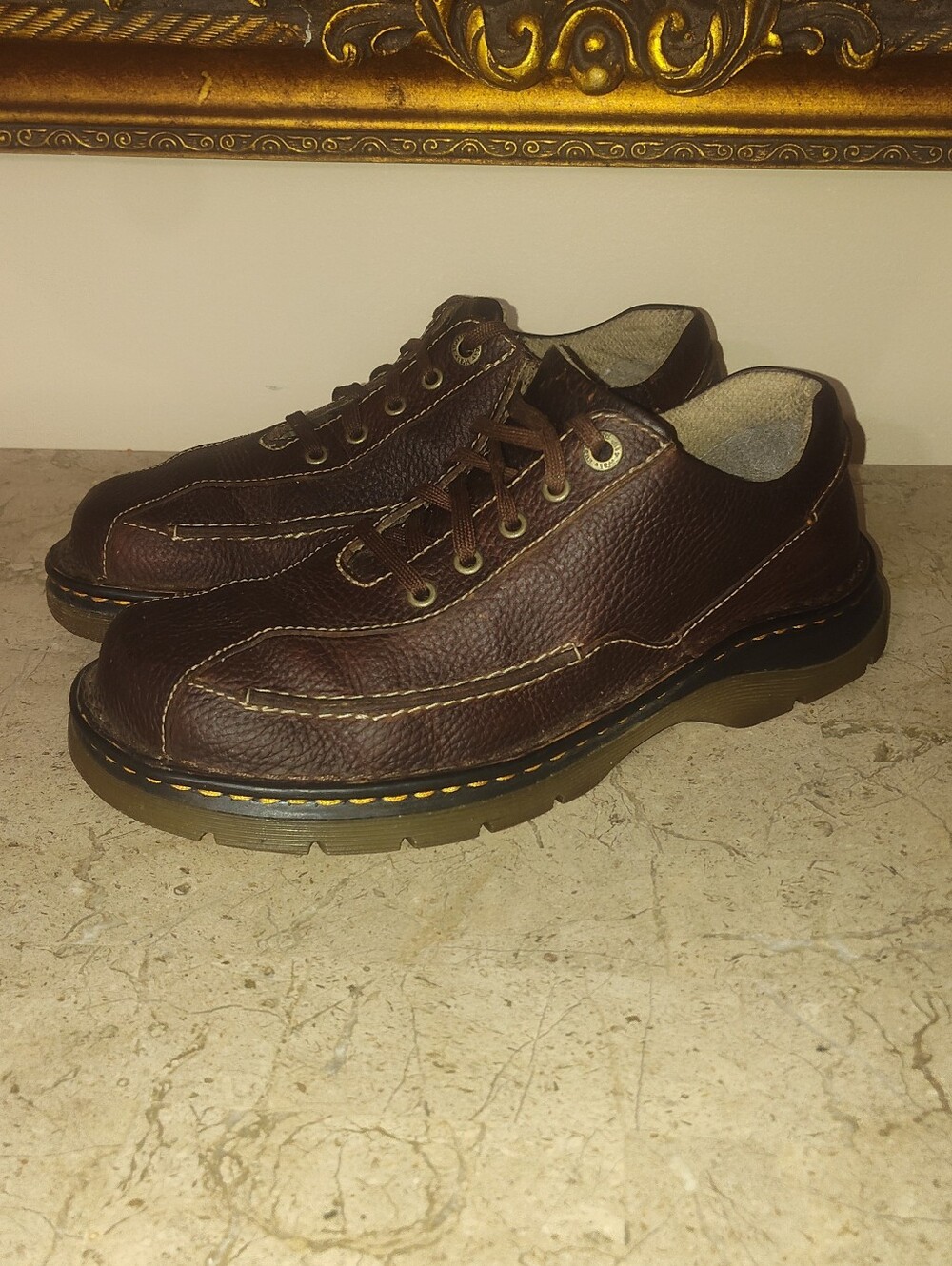 Dr Martens 11200 Unisex Brown Leather Casual Oxford Lace-Up Shoes -